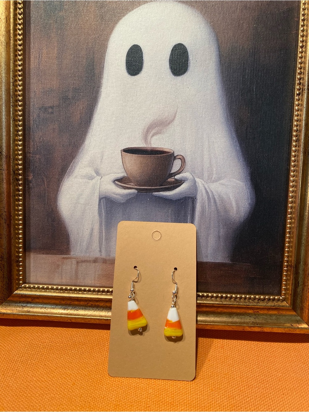 Candy Corn Drop Earrings
